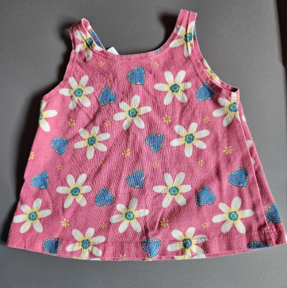 Baby's Pink and Blue Small Steps Floral Summer Set - Picture 3 of 5